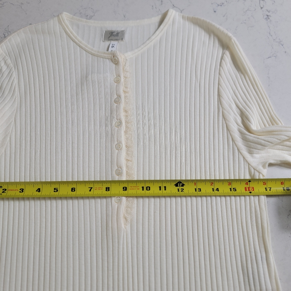 Vintage La Perla Joelle Cream Ribbed Loungewear Slip | Size Small NWOT - Picture 11 of 14